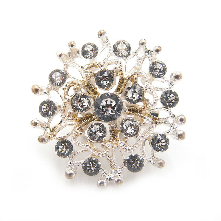 ブローチ帯留めスワロフスキーSWA...