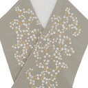 刺繍 半衿 ちりめん地 唐草 chirrine グレー 灰色 半襟 日本製 カジュアル 振袖 成人式 袴 卒業式 着物 小紋 紬 和装小物 街着 お洒落着 春 秋 冬 袷 単衣 レディース 半えり 送料無料 T 23801020_2 w826 Si(4)