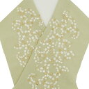 刺繍 半衿 ちりめん地 唐草 chirrine 黄緑 金 矢羽 半襟 日本製 カジュアル 振袖 成人式 袴 卒業式 着物 小紋 紬 和装小物 街着 お洒落着 春 秋 冬 袷 単衣 半えり レディース 送料無料 T 23801020_6 w830 Si