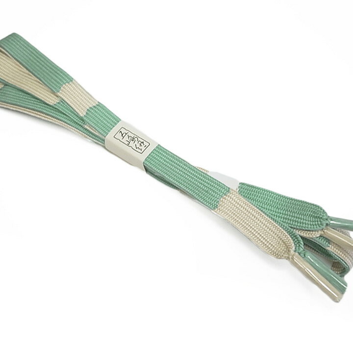 帯締 五嶋紐 カジュアル 江戸組紐 正絹 新品 帯締め 青磁色 白 k832