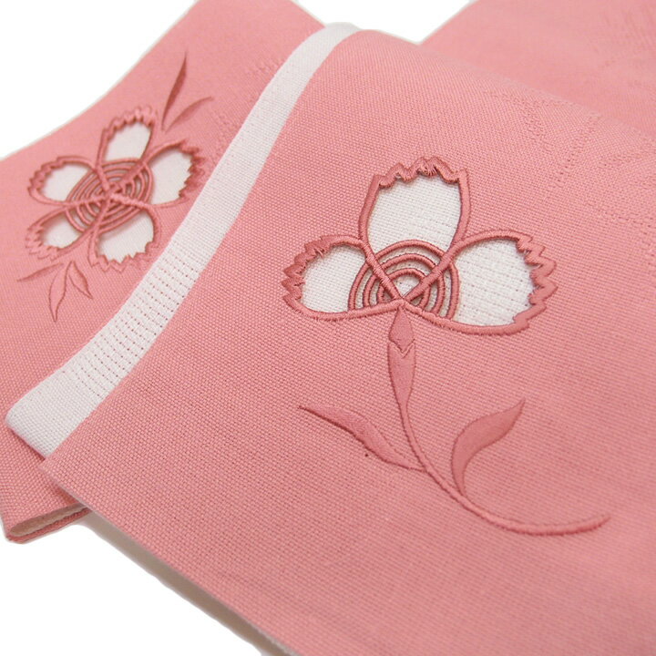 夏半幅帯麻小袋帯日本製ドロンワーク...