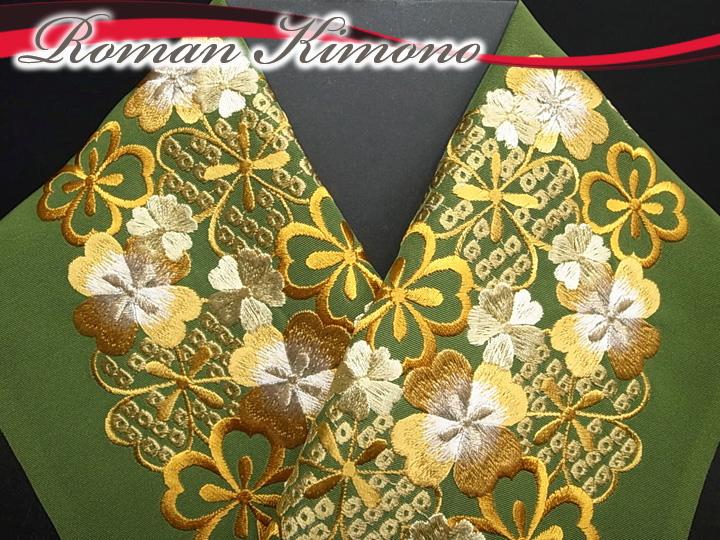 振袖 半衿 半襟 日本製 花 桜 鹿の子 振袖...の紹介画像2