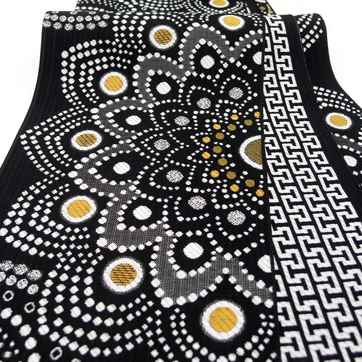 【楽天スーパーSale 10%off】半幅帯 正絹 博多織 リバーシブル 浴衣帯 ゆかた帯 本場筑前博多織 紋小巾袋帯 カジュアル 花更紗 博多織求評会 第117回 福岡県知事賞 受賞作品 半巾帯 g555 W Si