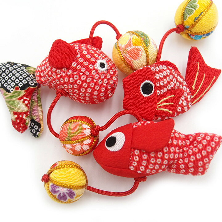 乐天商城 - 京都つるし飾り ちりめん細工 可愛らしい和飾り 小物 新品 金魚 赤 1本 単品 プレゼントにも 吊るし雛 つるし雛 縮緬 パーツ 小さい ひな祭り 雛祭り 人形 おしゃれ 和雑貨 つるし飾りz959