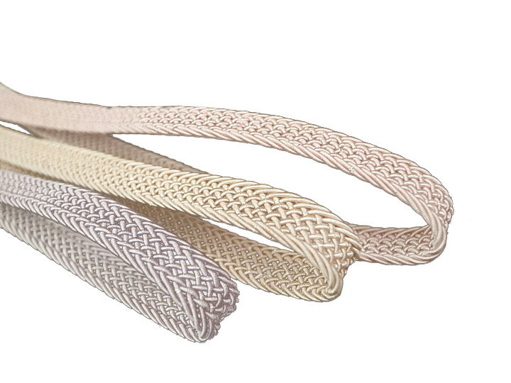 夏　帯締め　四分紐　日本製　正絹　f863r