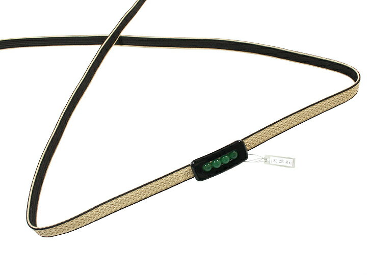 帯留め アベンチュリン 天然石 ブラック 四分紐まで カジュアル おでかけ W45 T17-107BH 帯留め 黒 緑 o882