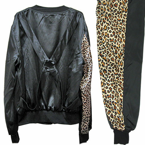 乐天商城 - ROMANTIC NEUROSIS Parachute MA-1 Type Leopard Jacket Reissue パラシュート MA-1 フライト ジャケット【パンク】【PUNK】【ロマンチックノイローゼ楽天市場店】