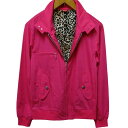 ROMANTIC NEUROSIS Zip Harrington Jacket ハリントン ジャケット タイトフィット Pink×Leopard