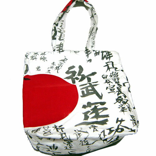 ROMANTIC NEUROSIS KANJI TOTE BAG 武運長久 日の丸 漢字 トート バッグ M SIZE 薄墨Ver.