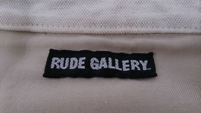 【中古】RUDE GALLERY ルードギャラリー コットン ダブルライダース ジャケット Mサイズ ホワイト 白系 アウター メンズ