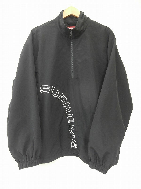 【中古】SUPREME 2018SS Corner Arc Half Zip Pullover 【size L】