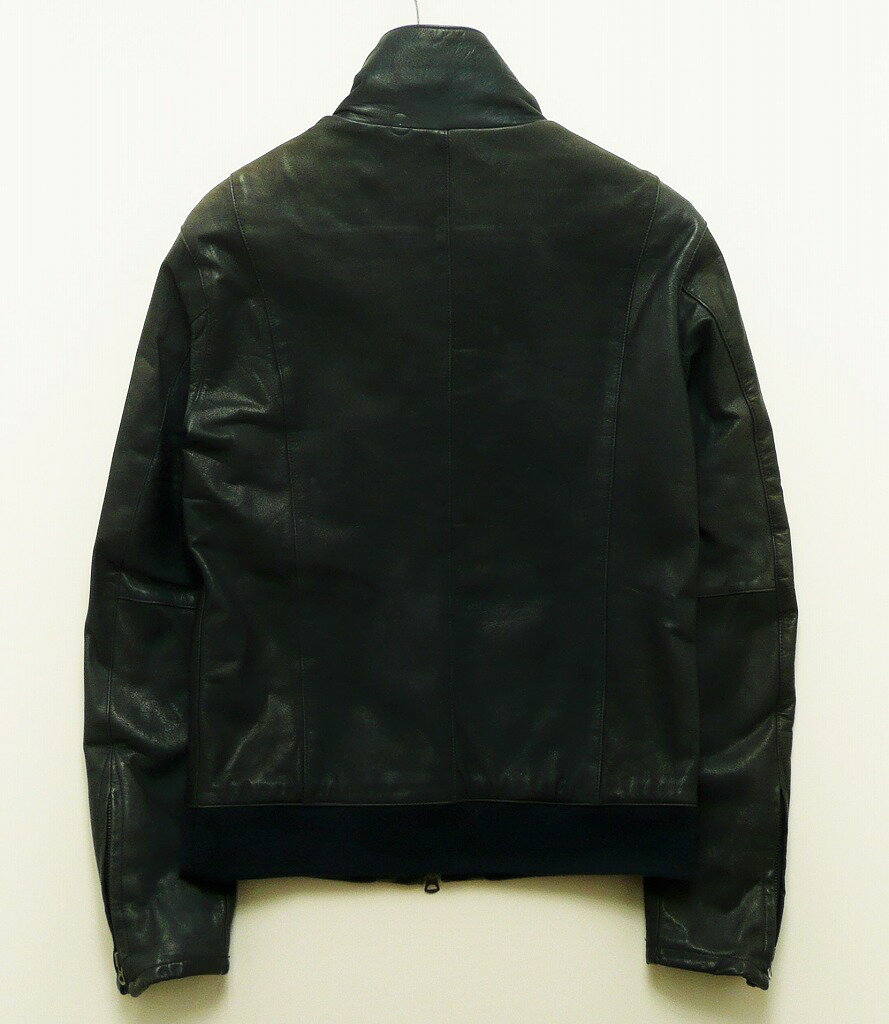 shama シャマ シングルレザーJKT SIZE:40 ネイビー　レザー ジャケット 牛革 41247 メンズ 【中古】【ドメスティック】【金沢本店 併売品】【6501013Kz】