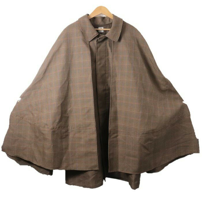 sasquatchfabrix 19AW CLOAK COAT サスクワッチファブリックス クロックコート ブラウン ケープ付き サイズM 