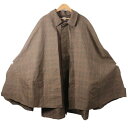 sasquatchfabrix 19AW CLOAK COAT サスクワッチファブリックス クロックコート ブラウン ケープ付き サイズM 【中古】【モード・セ...