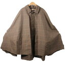 sasquatchfabrix 19AW CLOAK COAT サスクワッチファブリックス クロックコート ブラウン ケープ付き サイズM 【中古】【モード セレクト】【金沢本店 併売品】【672360Kz】