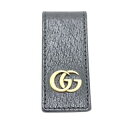 【値下げしました!】GUCCI グッチ GG マーモント マネークリップ ブラック 【中古】【SPブランド】【金沢 併売品】【840142Kz】