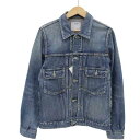 【値下げしました 】VISVIM ビズビム 101 JKT DAMAGED ダメージ加工 デニムジャケット インディゴ 0115105006002 size:2 【中古】【モード セレクト】【金沢本店 併売品】【674031Kz】