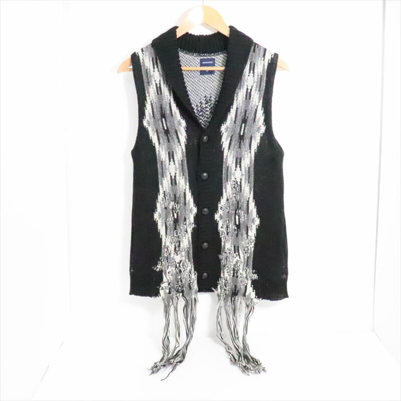 ͲޤMIHARA YASUHIRO ߥϥ 䥹ҥ Distressed Ortega Knit Vest ͥƥ ե ˥åȥ٥ 51503463 S ֥å šۡڥ⡼ɡ쥯ȡۡڶŹ ʻʡۡ675027Kz