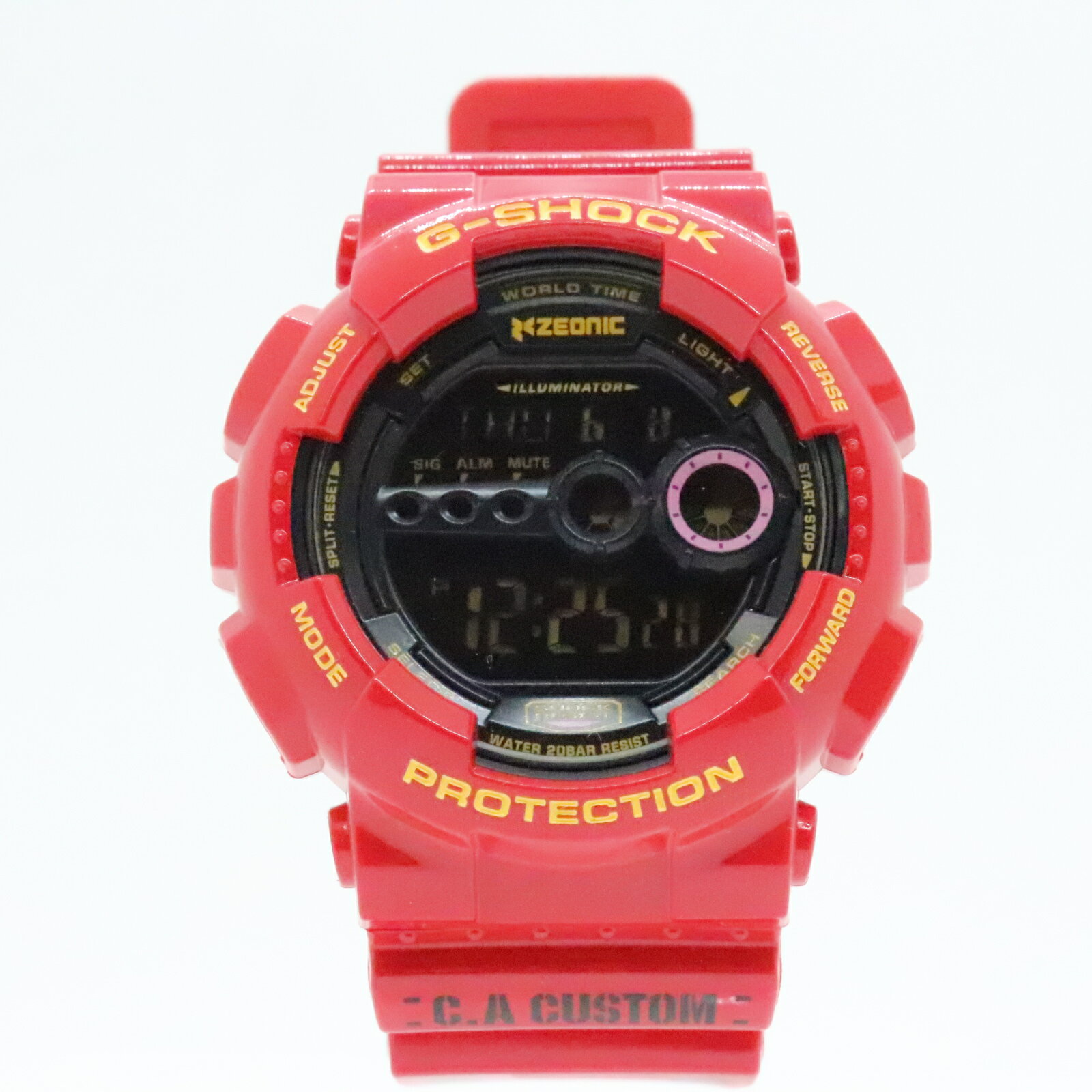 楽天浪漫遊　楽天市場店CASIO G-SHOCK カシオ ジーショック メンズ 腕時計 30周年記念 シャア専用 DW-6900FS レッド 箱付 【中古】【時計】【金沢本店 併売品】【79654Kz】