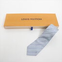 LOUIS VUITTON ルイ ヴィトン シルクネクタイ ブルー ※箱付【中古】【SPブランド】【金沢 併売品】【840218Kz】