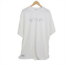 WTAPS ダブルタップス COLLEGE / SS / COTTON Tシャツ 231ATDT-STM06S サイズ4 ホワイト ※袋、タグ付