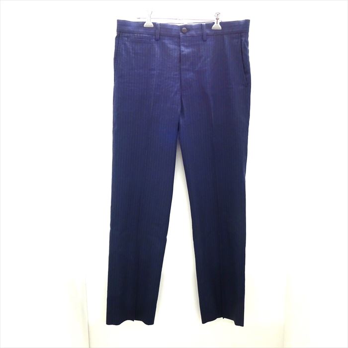 【中古】VISVIM ヴィズヴィム STETSON SLACKS SANTOME　スラックス パンツ 122105008019 毛 ネイビー 3 