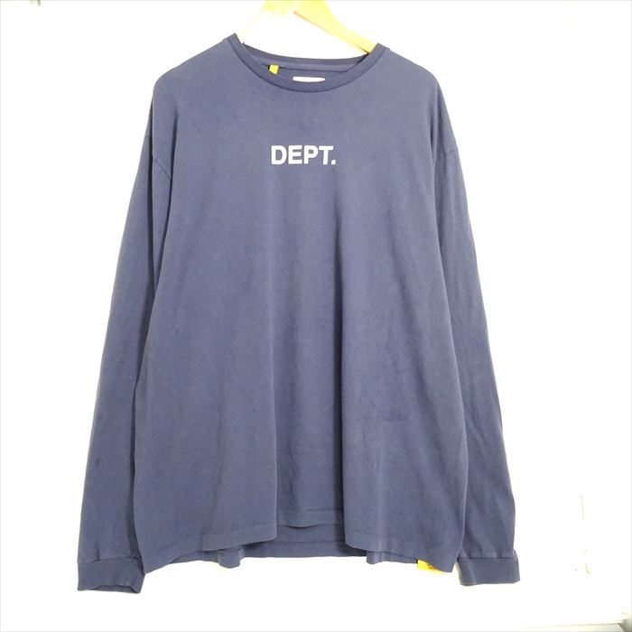 GALLERY DEPT. ギャラリー デプト 23ss NAVY プリント ロンT カットソー DT1110 綿（コットン） ネイビー XL 【中古】【ストリート・ルード】【金沢本店 併売品】【685514Kz】