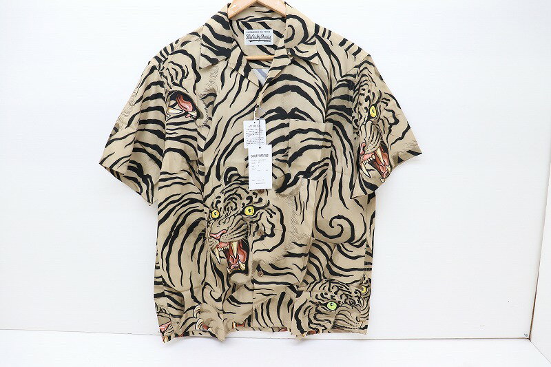 【値下げしました!】WACKO MARIA ワコマリア TIM LEHI S/S HAWAIIAN SHIRT TYPE 1 BEIGE ティムリーハイ ハワイアンシャツ アロハシャツ TIMLEHI-WM-HI18 サイズM 【中古】【ストリート・ルード】【金沢本店 併売品】【683899Kz】のサムネイル