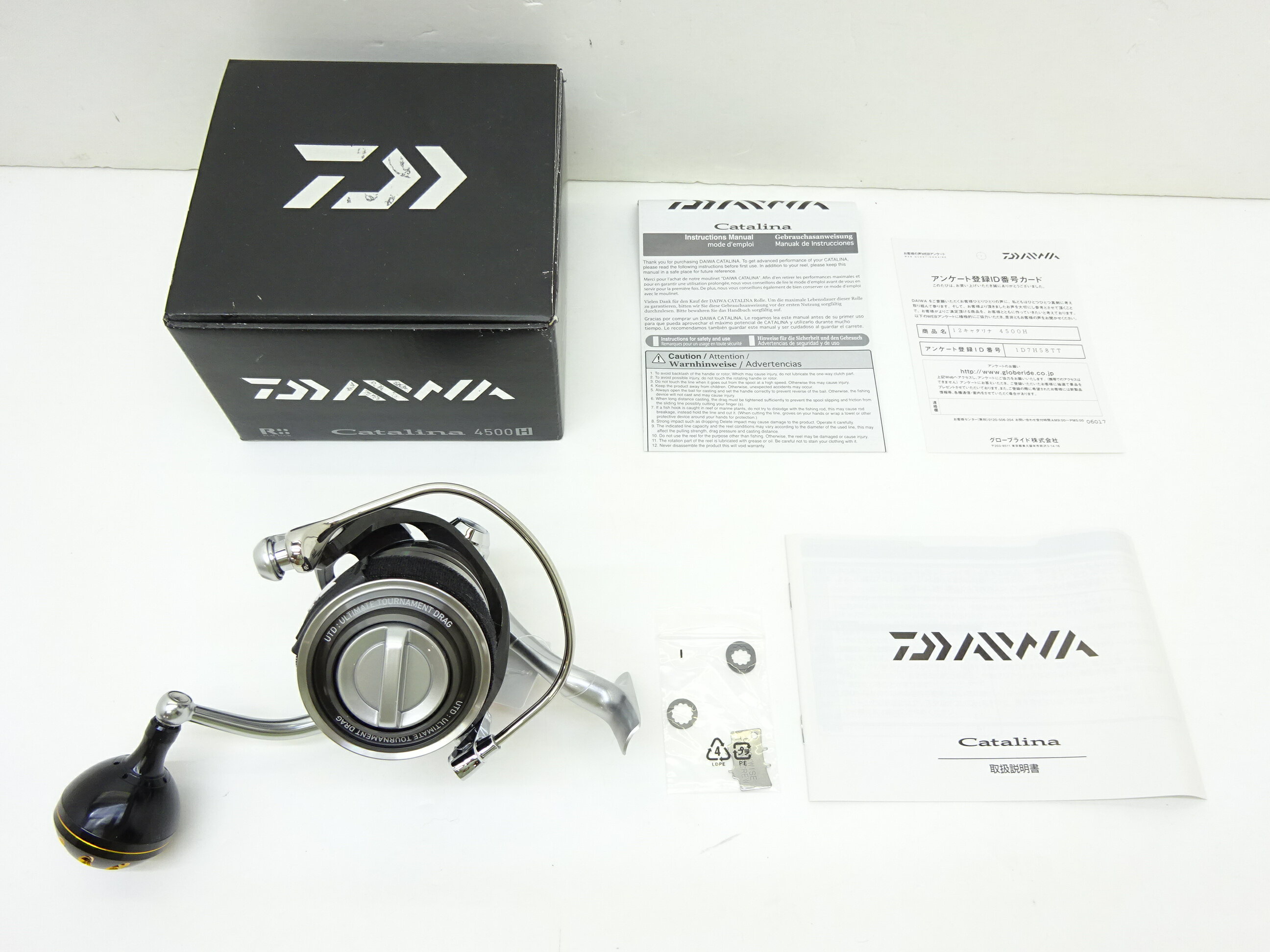 ダイワ(DAIWA) スピニングリール 12 キャタリナ 4500H 箱 取扱説明書 【中古】【リール】【金沢本店 併売品】【6401330Kz】