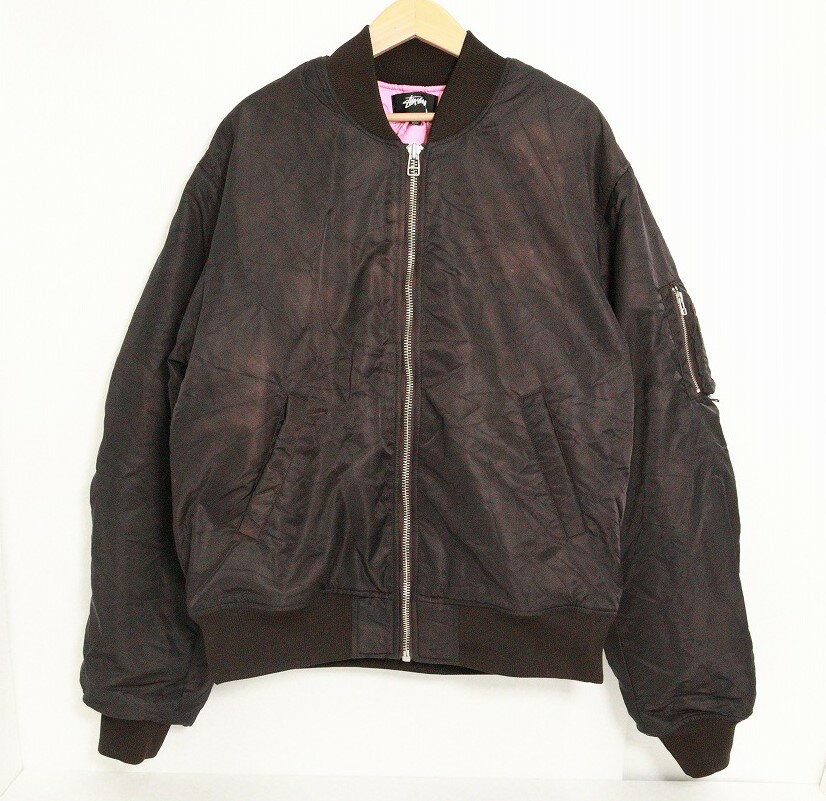 Stussy Xe[V[ DYED NYLON BOMBER MA-1 _[WH tCg {o[WPbg iC _[NuE XL yÁzyXg[gE[hzy{X izy688314Kzz