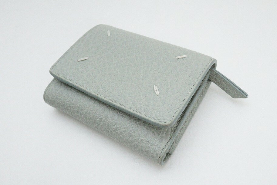 Maison margiela zip compact try fold ライトグレー 【中古】【財布】【金沢本店 併売品】【762653Kz】