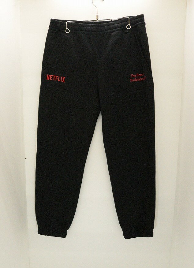乐天商城 - THE ENNOY PROFESSIONAL エンノイ ×NETFLIX ネットフリックス 23AW ロゴ刺繍スウェットパンツ AW23BRENPT06NTL ブラック L 【中古】【ストリート・ルード】【金沢本店 併売品】【689477Kz】
