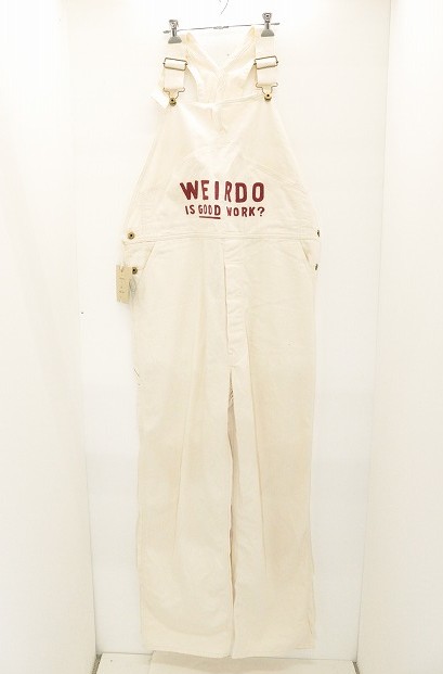 送料無料】weirdo オーバーオールピエロ2トーンXL