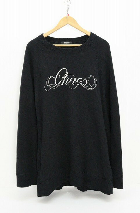 UNDERCOVER アンダーカバー Chaos 刺繍スウェット UC2B9810-2 綿（コットン） ブラック 2 【中古】【モード・セレクト】【金沢本店 併売品】【6710222Kz】