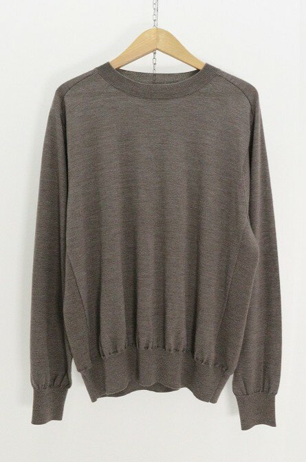 乐天商城 - blurhms ブラームス Wool Cashmere Silk Knit Crew Neck BHS24F021 毛（ウール） ヘザーベージュ 3 タグ【中古】【モード・セレクト】【金沢本店 併売品】【6710233Kz】