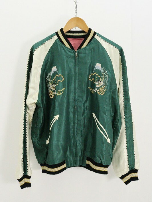 乐天商城 - TOYO ENTERPRISE 東洋エンタープライズ Mid 1950s Style Acetate Souvenir Jacket TT15790 アセテート グリーン ピンク L 【中古】【アメカジ・アウトドア】【金沢本店 併売品】【6910408Kz】