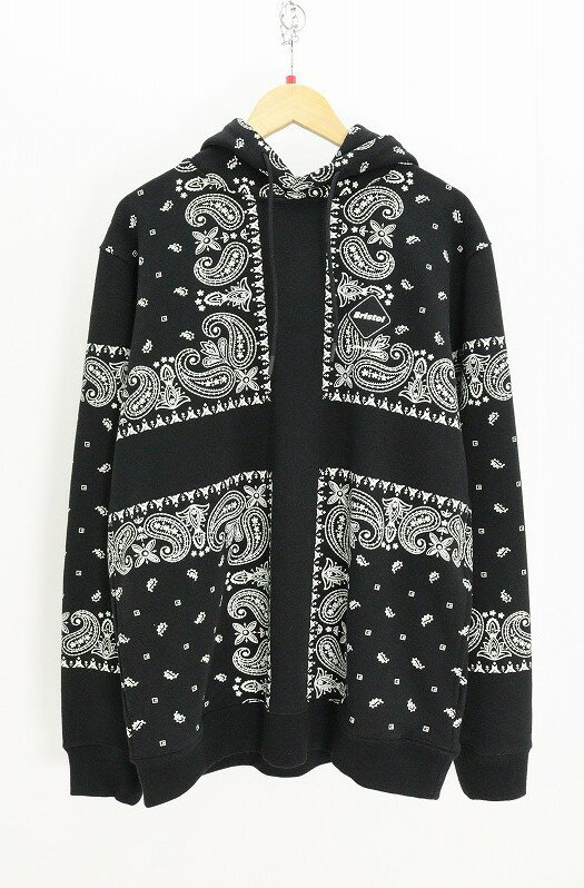 乐天商城 - F.C. Real Bristol エフシーレアルブリストス Bandana Sweat Hoodie FCRB-260041 綿（コットン） ブラック L タグ【中古】【ストリート・ルード】【金沢本店 併売品】【6810780Kz】