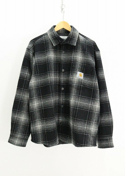 Rakuten - carhartt wip カーハートワークインプログレス Brennan Shirt Jacket I035324-25F 毛（ウール） ブラック グレー M タグ【中古】【レギュラー】【金沢本店 併売品】【7010916Kz】