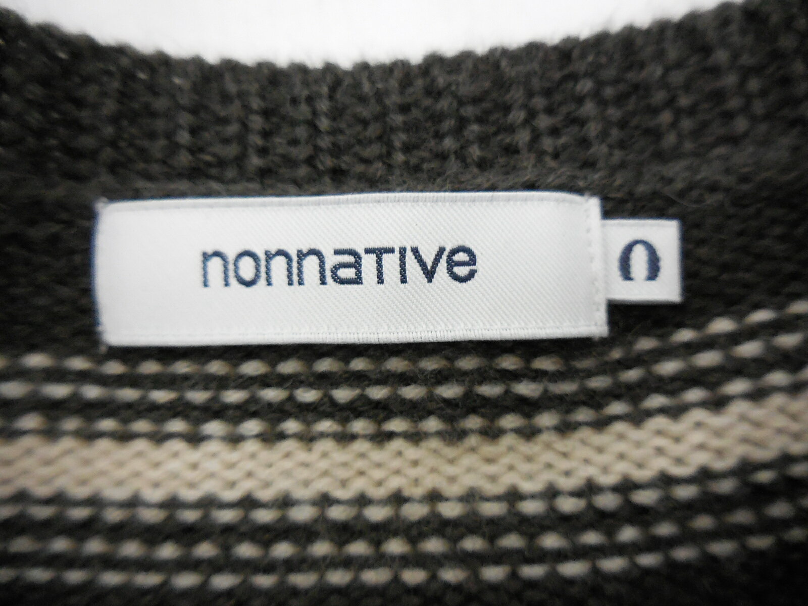 nonnative 14AW DWELLER SWEATER WOOL size：0 ノンネイティブ セーター ウール ブラウン NN-K2611