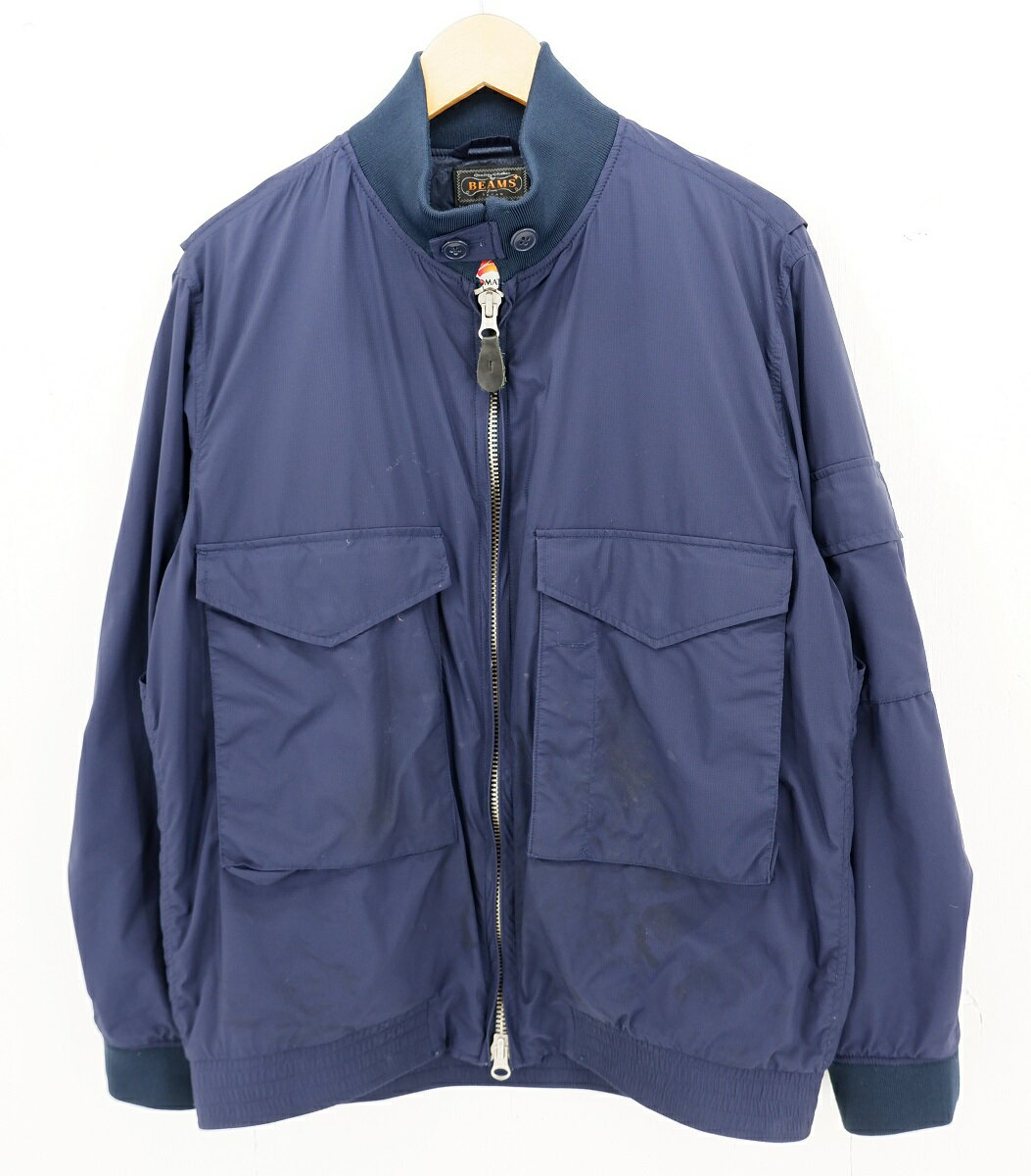 l܂ BEAMS PLUS 18SS NYLON JACKET sizeFL r[XvX bvX gbv iC WPbg u] AE^[ lCr[ 11-18-1177-139