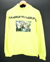 値下げしました F-LAGSTUF-F 19SS LABOR HOODIE size:S フラグスタフ フーディ パーカー イエロー 蛍光色 19SS-FS-4...