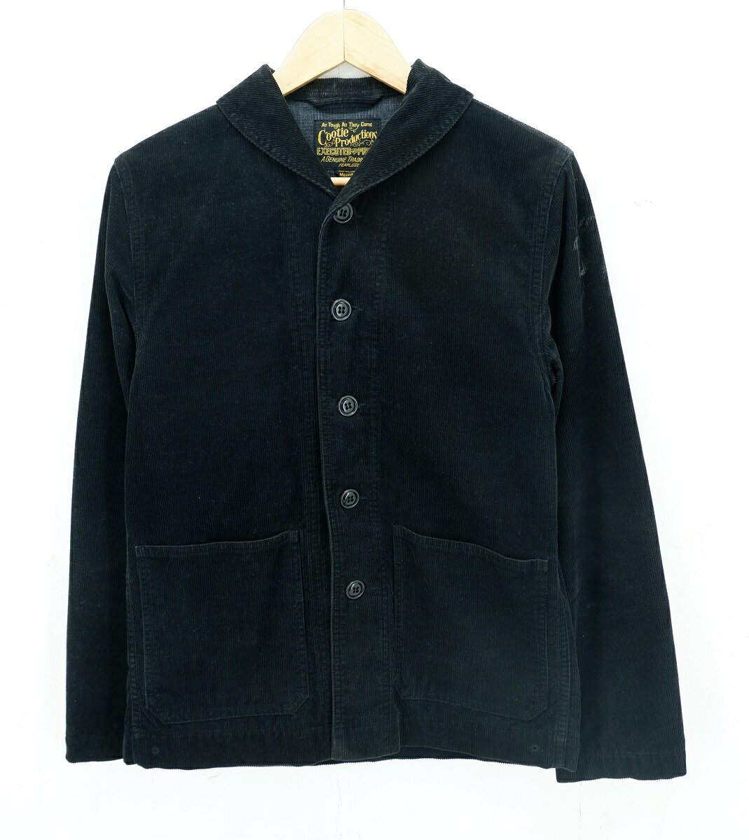 値下げしました　COOTIE PRODUCTIONS CORDUROY JACKET size：M クーティープロダクションズ コーデュロイ ジャケット アウター ブラック Made in Japan