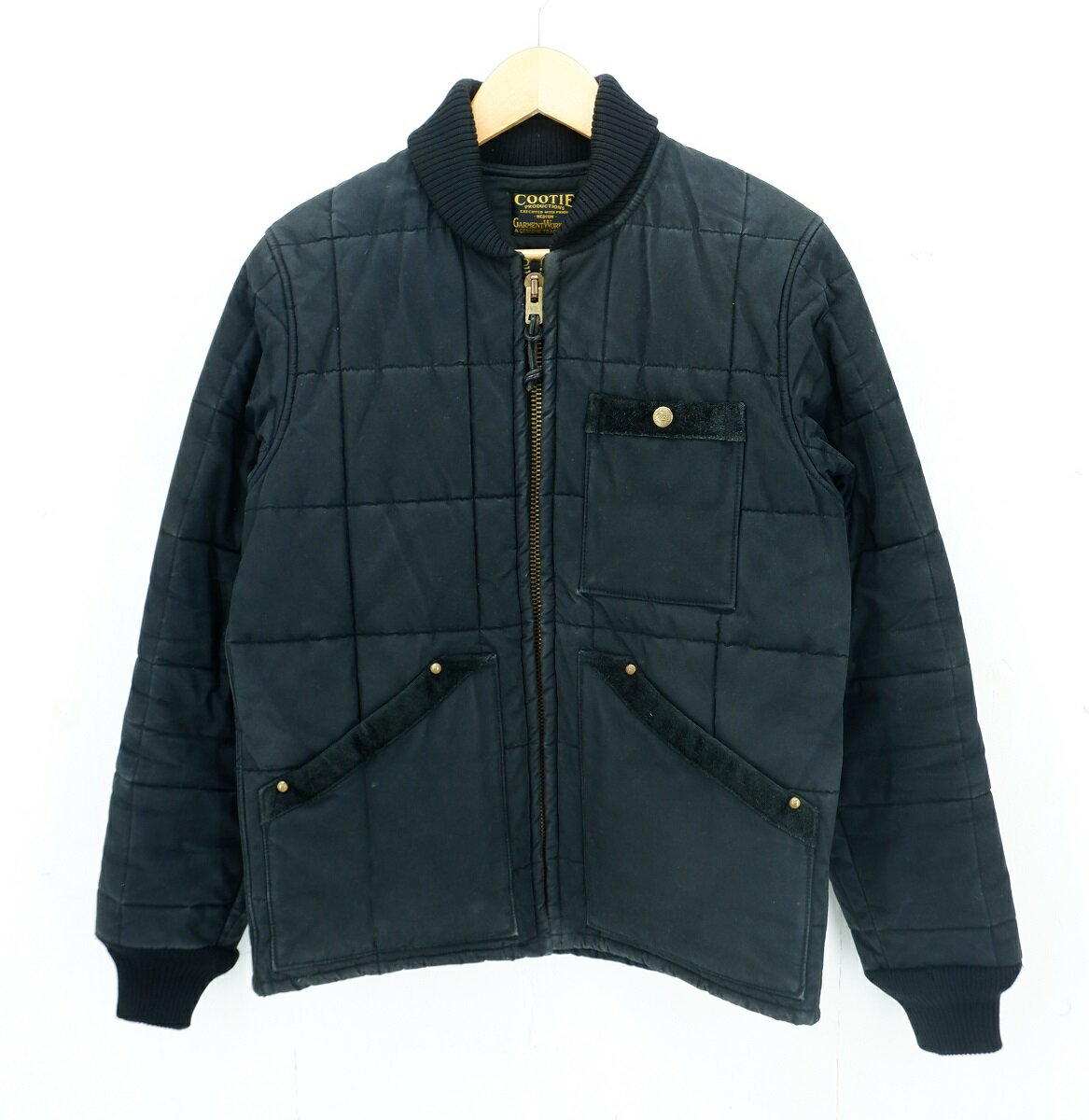 【更に値下げ】COOTIE PRODUCTIONS QUILTING JACKET size：M クーティー プロダクションズ 中綿 キルティングジャケット アウター ブラック