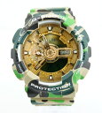 G-SHOCK × A BATHING APE GA-110APE ジーショック ア ベイシング エイプ コラボ 25周年記念モデル カモフラ デジタル アナログ 腕時計 ウォッチ 時計 カモフラ 迷彩柄 クォーツ CASIO カシオ