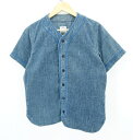 【最終値下げ】visvim 16SS S/S DUGOUT SHIRT KANO size：1 ビズビム ヴィズヴィム コーデュロイ 半袖シャツ ボタンシャツ ブルー 0116305011004 Made in Japan