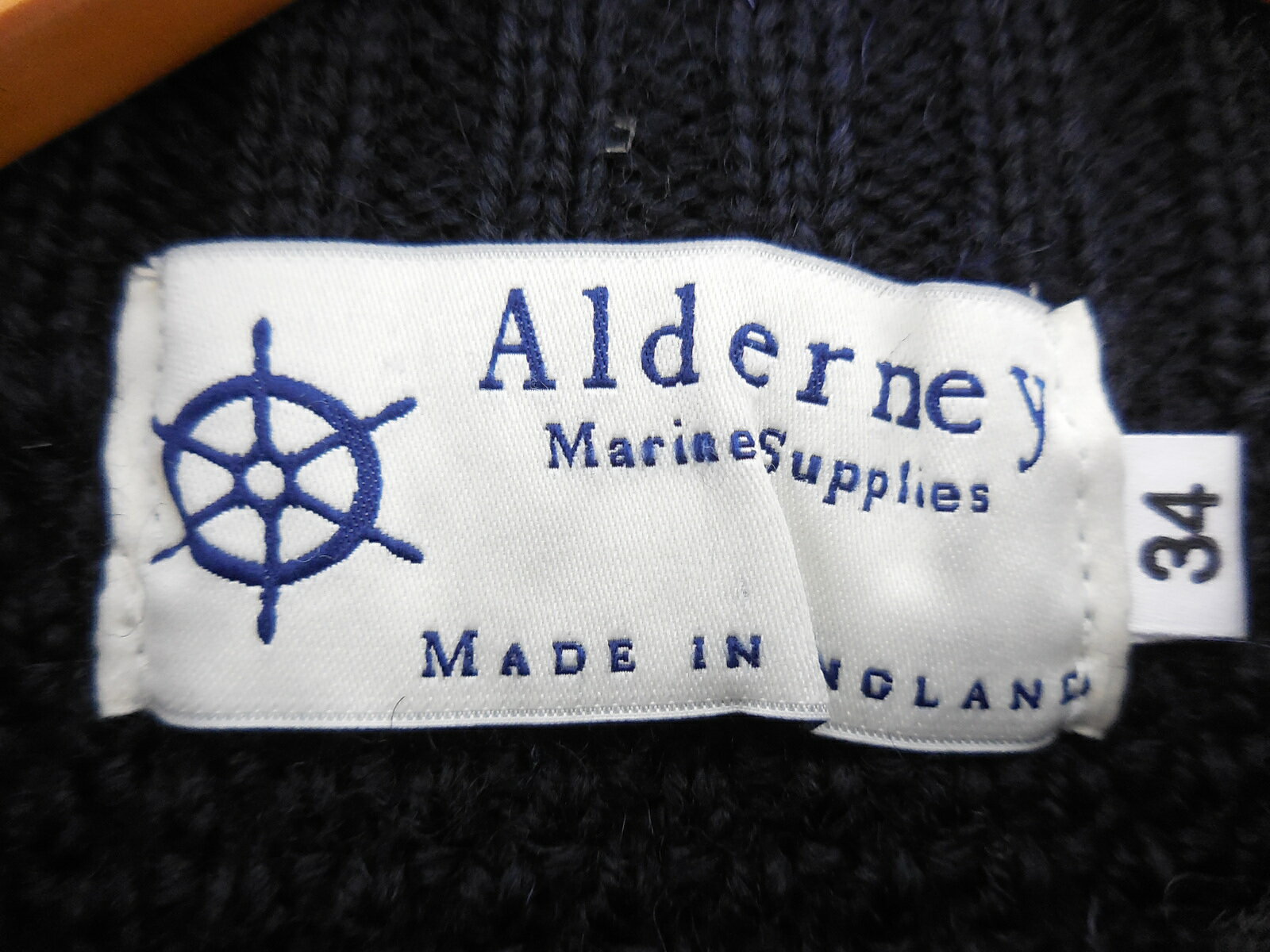 値下げしました　ALDERNEY PULLOVER KINT size：34 アルダニー プルオーバー ニット セーター ブラック 15-080-610-0033-3-0