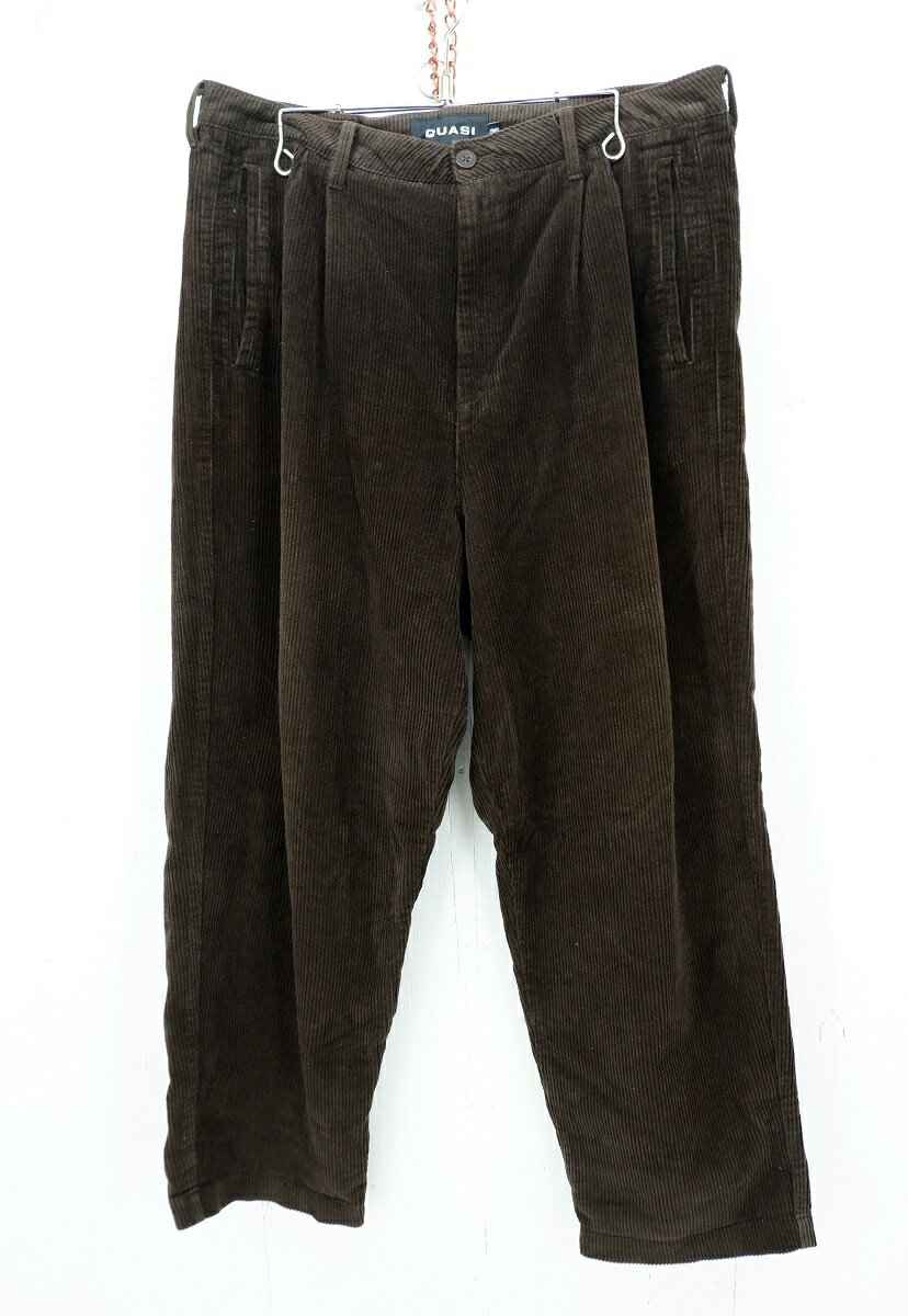 QUASI CORDUROY PANTS size：36 クワジ クワージー コーデュロイ パンツ ボトムス ブラウン