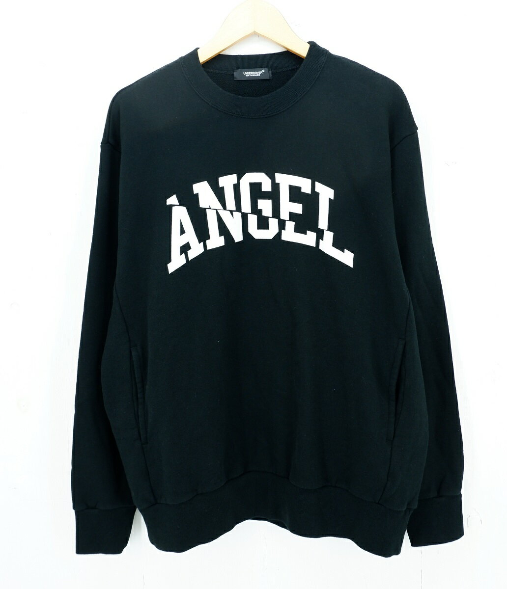 アンダーカバー トレーナー メンズ 【値下げしました】UNDERCOVER 23SS ANGEL SWEAT size：4 アンダーカバー プリント スウェット トレーナー ブラック UC1C9801 Made in Japan