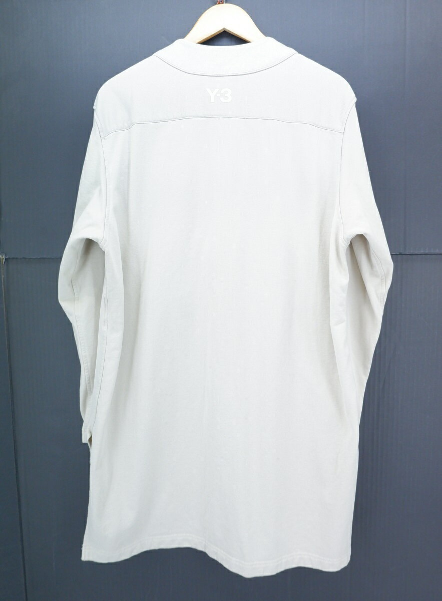 Y-3 Yohji Yamamoto adidas 19AW M FT YOHJI LETTERS BASEBALL SHIRT size：S ワイスリー ヨウジヤマモト アディダス ヨウジ レター ベースボール シャツ 長袖シャツ ボタンシャツ ベージュ FJ0435 2