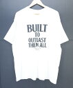 NEIGHBORHOOD S/S BUILT TO OUTLAST THEM ALL Tee size：XL ネイバーフッド プリント 半袖Tシャツ ホワイト Made in Japan